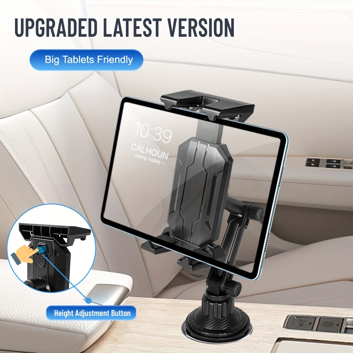 Car Tablet and Phone Mount Adjustable Holder for Most 10-36cm Devices