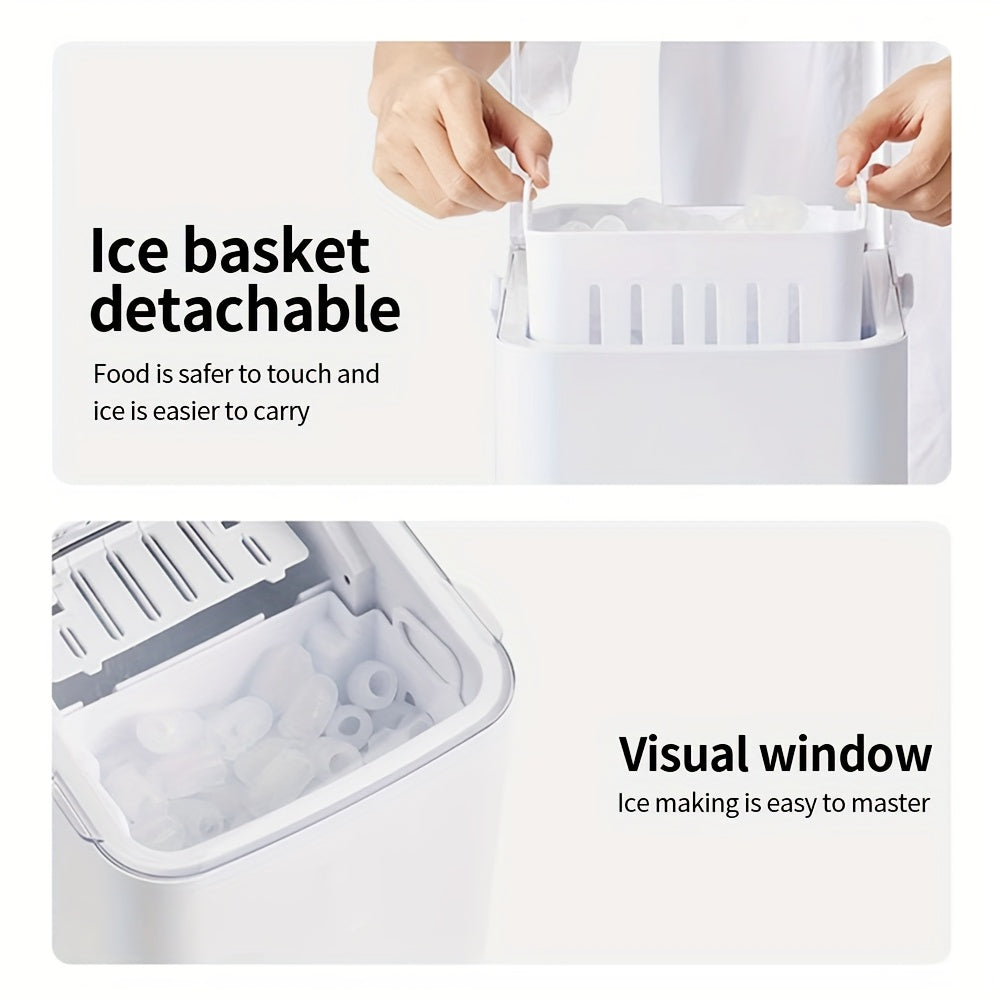 Portable Ice Maker White with Remote App Control 14.97kg Capacity