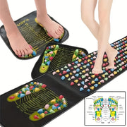 Plastic Acupressure Foot Massager Mat with Colorful Stickers for Wellness