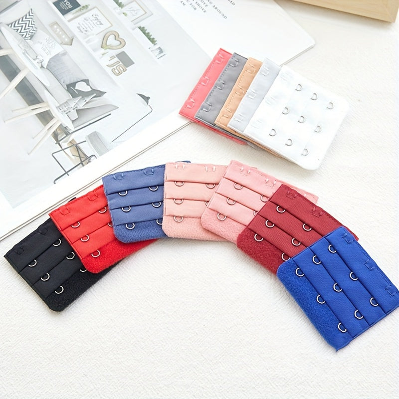 10 Pcs Adjustable Bra Strap Extenders with 3 Hooks for Women Lingerie