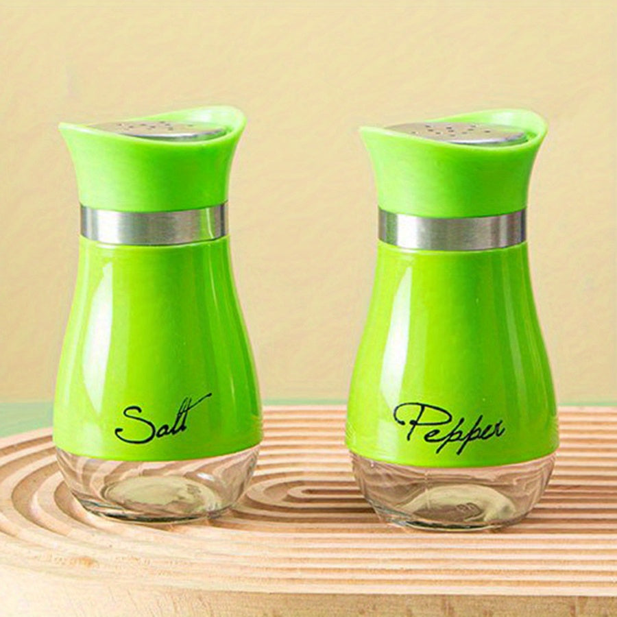 Set of Two 3.4oz Salt and Pepper Shakers for Kitchen Use