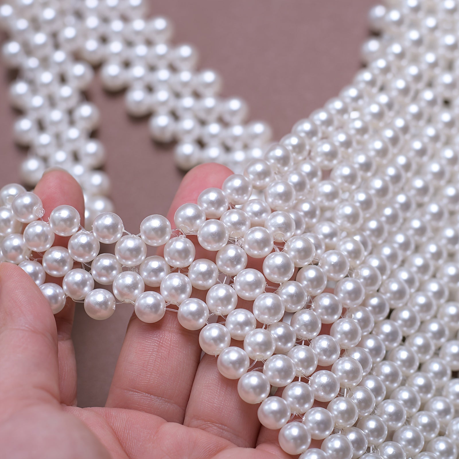 Chaleco de gasa con cuentas para mujer, estola de resina, para boda, sesión de fotos, drapeado en el hombro