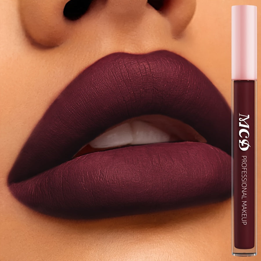 Brillo de labios marrón rojizo para mujer, a prueba de agua y de larga duración