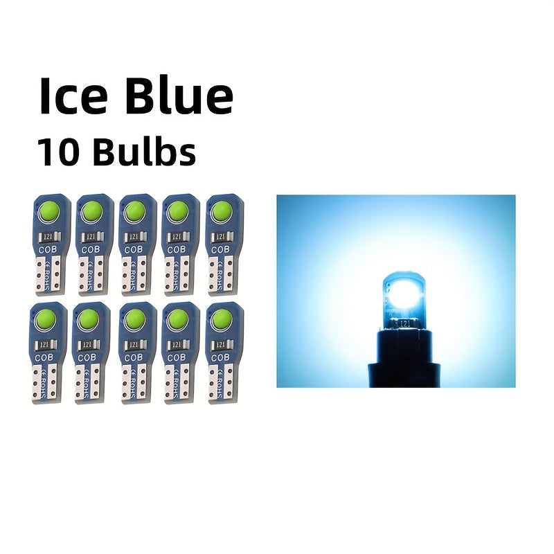 10 Pieces T5 LED Car Dashboard Lights 12V DC Instrument Panel Indicator