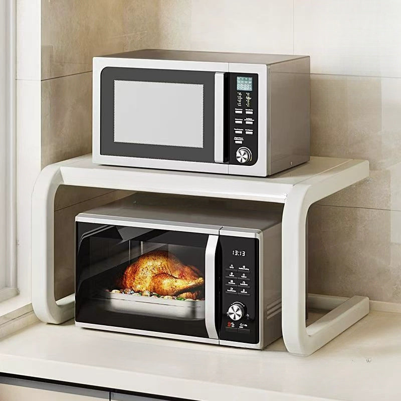 Qovurilgan mikroto'lqinli pech uchun turli xil metall ikki qavatli ziravorlar qoldiradigan oshxona tashkilotchisi, 3 ta rangda