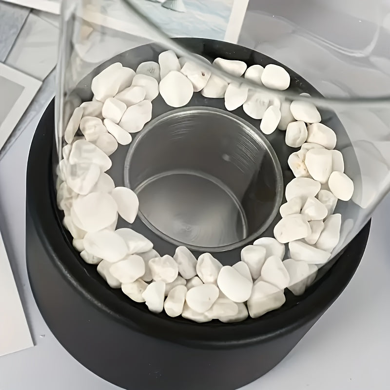 Tabletop Stainless Steel Alcohol Fireplace Lamp for Outdoor and Barbecue Use