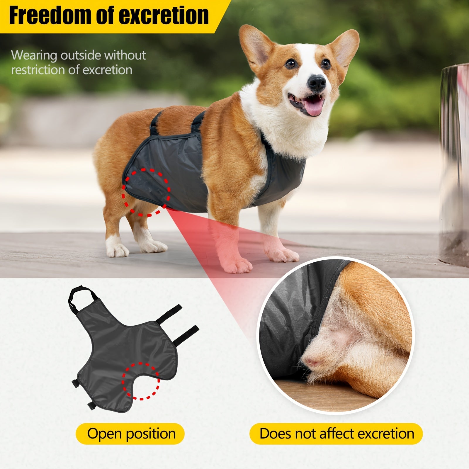 Waterproof Dirt-Proof Dog Vest for Medium to Large Breeds Breathable Heat Sink