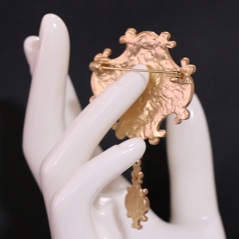 Enamel Brooch Pin Unconventional Design for Dresses and Sweaters