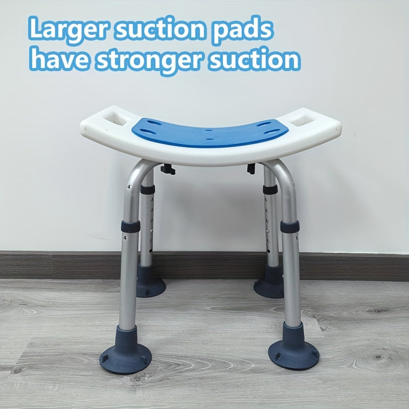 Kichik uyda foydalanish uchun mo'ljallangan hammom stuli, qariyalarga va homilador ayollarga mos, sirpanmaydigan dizayn, 6 balandlikni sozlash, vannada foydalanish uchun qulay.