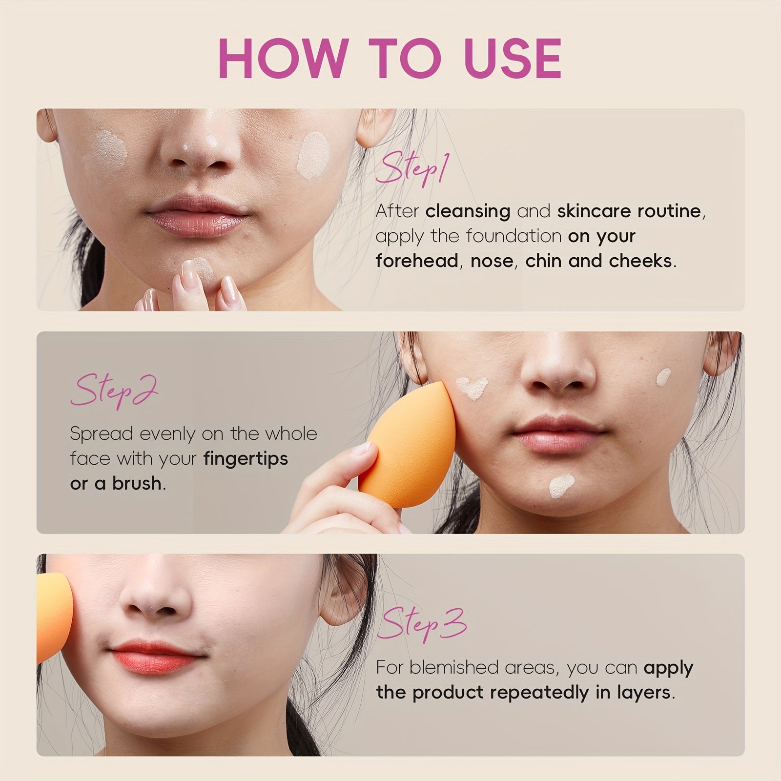 LAIKOU To'liq qoplovchi fondyushen: Namlantiruvchi, qurish mumkin bo'lgan yashirish 6 rangda. Gialuron kislotasi va nok kukuni bilan boyitilgan. Barcha teri turlariga mos keladi. Suv o'tkazmaydigan va po'latni kamaytiruvchi.