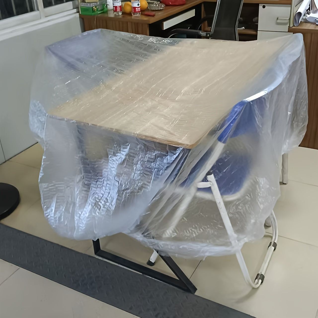 Protective Plastic Dust Covers for Appliances and Office Equipment 1/2 Pack