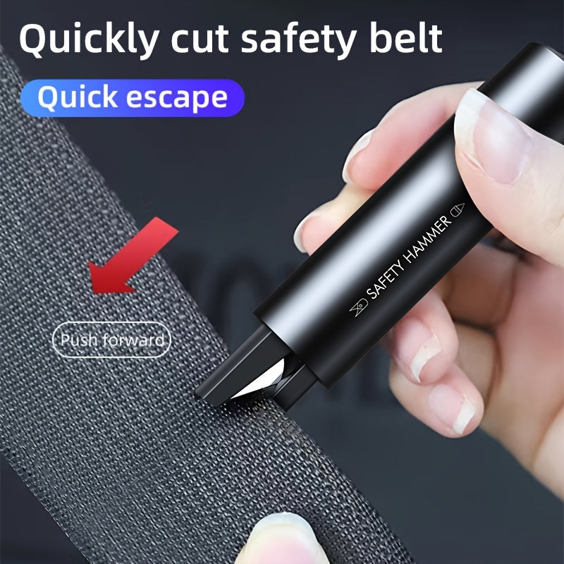 Avtomobil favqulodda xavfsizlik bolg‘usi, alyuminiy qotishma, oynani sindiruvchi, xavfsizlik kamarini kesuvchi