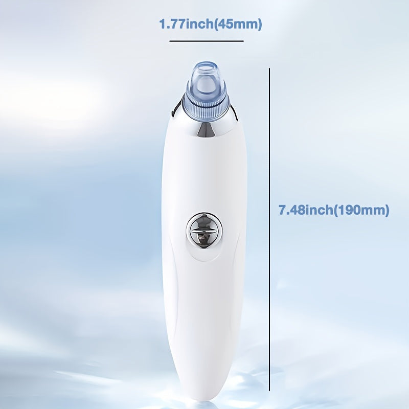 Portable Facial Pore Cleaner Device for Blackhead Removal with 4 Probes Battery Powered