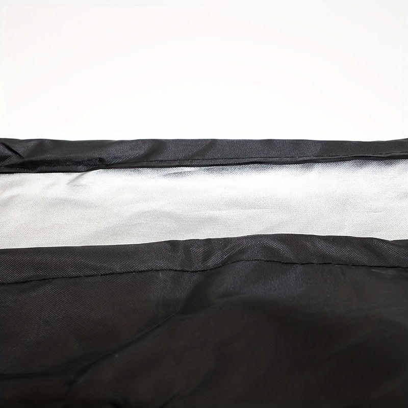 Qora ochiq havoda chaise lounge qopqog'i, suv o'tkazmaydigan, UV-ga chidamli, og'ir xizmat, barcha mavsumlar uchun 420D Oxford