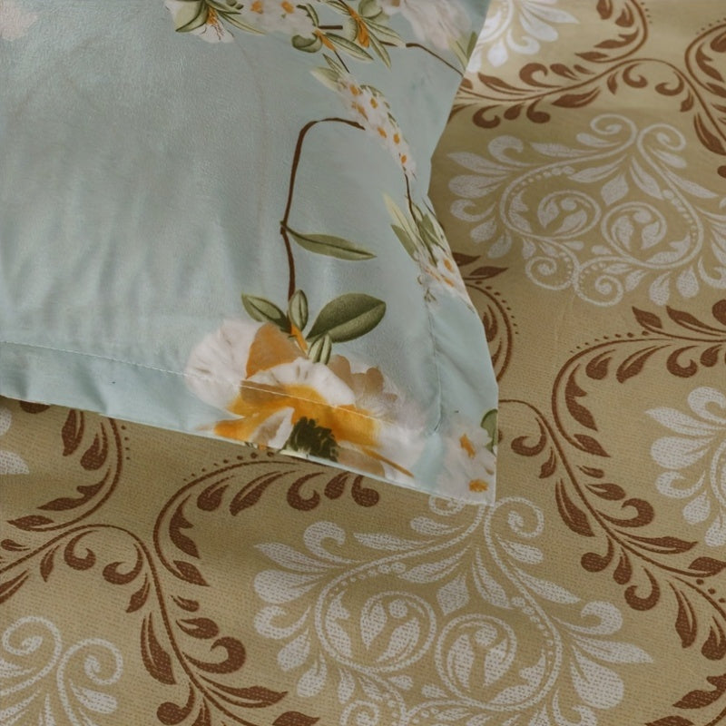 Printed Pillowcase Soft Breathable Modern Style Single or Pair Bedding Accessory