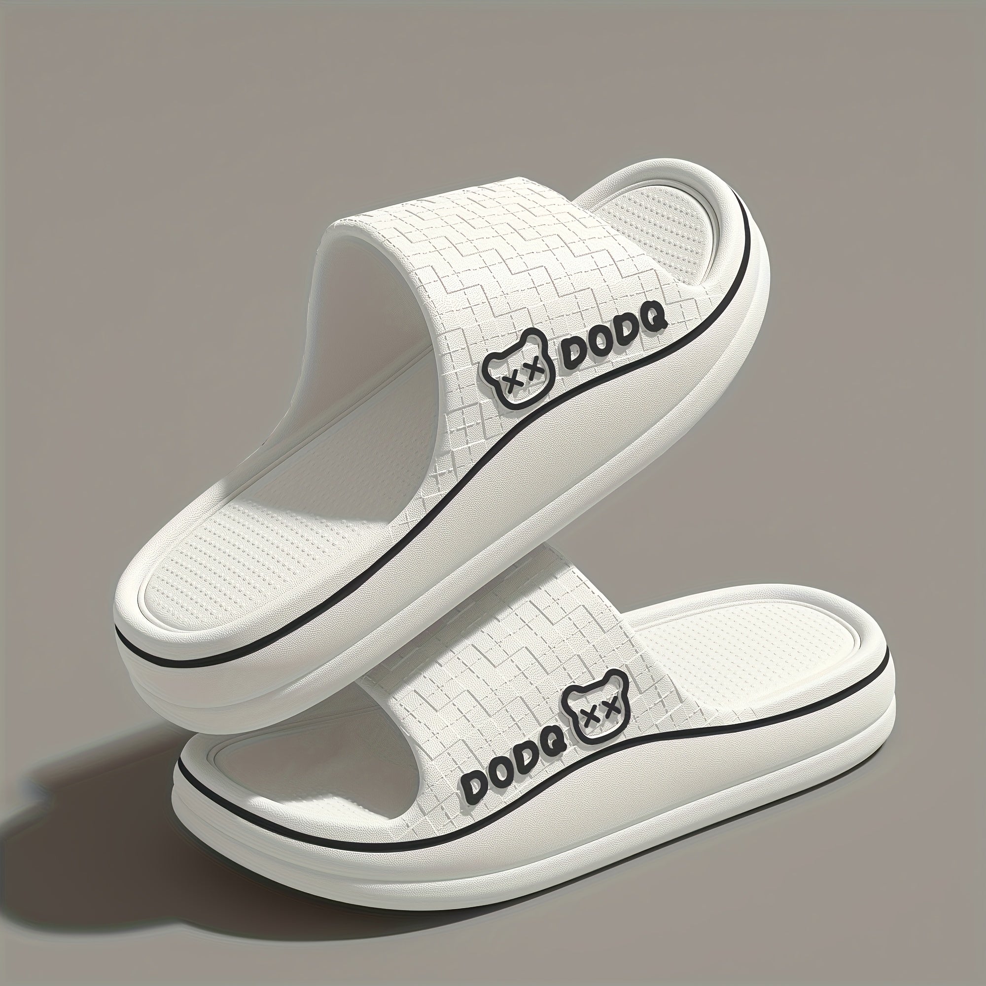 Women's Lightweight EVA Bath Slippers Non-Slip Summer House Shoes Pink & Green