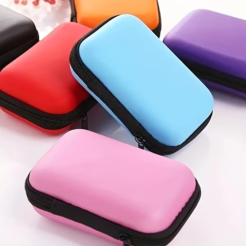 Mini Portable Storage Box for Earphones Coins Jewelry Accessories