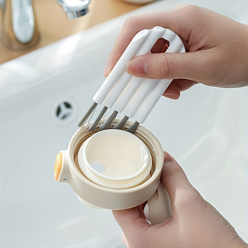 Multi-Purpose Cleaning Brush for Keyboard, Cup Lids, Bottle Caps, and Vents