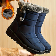 Women's Faux Fur Winter Boots Thick Sole Ankle Snow Boots