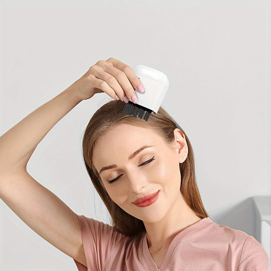 Bosh terisini massaj qilish va ildizni davolash uchun oq sochli aplikator taroq cho'tkasi, quruq yoki nam holda ishlatilishi mumkin, batareya yoki USB orqali zaryadlanadi, ≤36V, 300mAh litiy polimer, mukammal sovg'a.