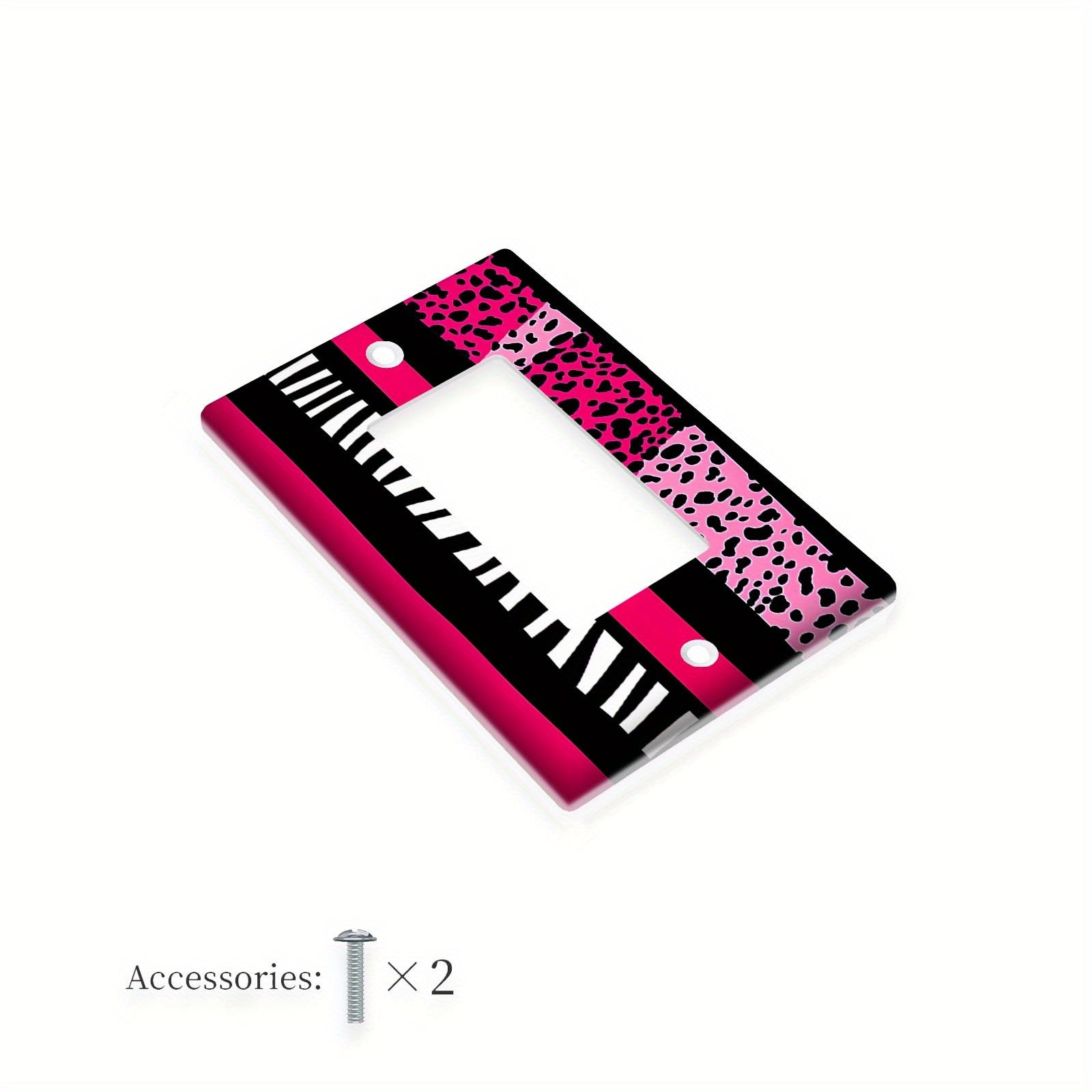 Pink Leopard and Zebra Wall Plate Cover Decorative Switch Cover for Home Lighting