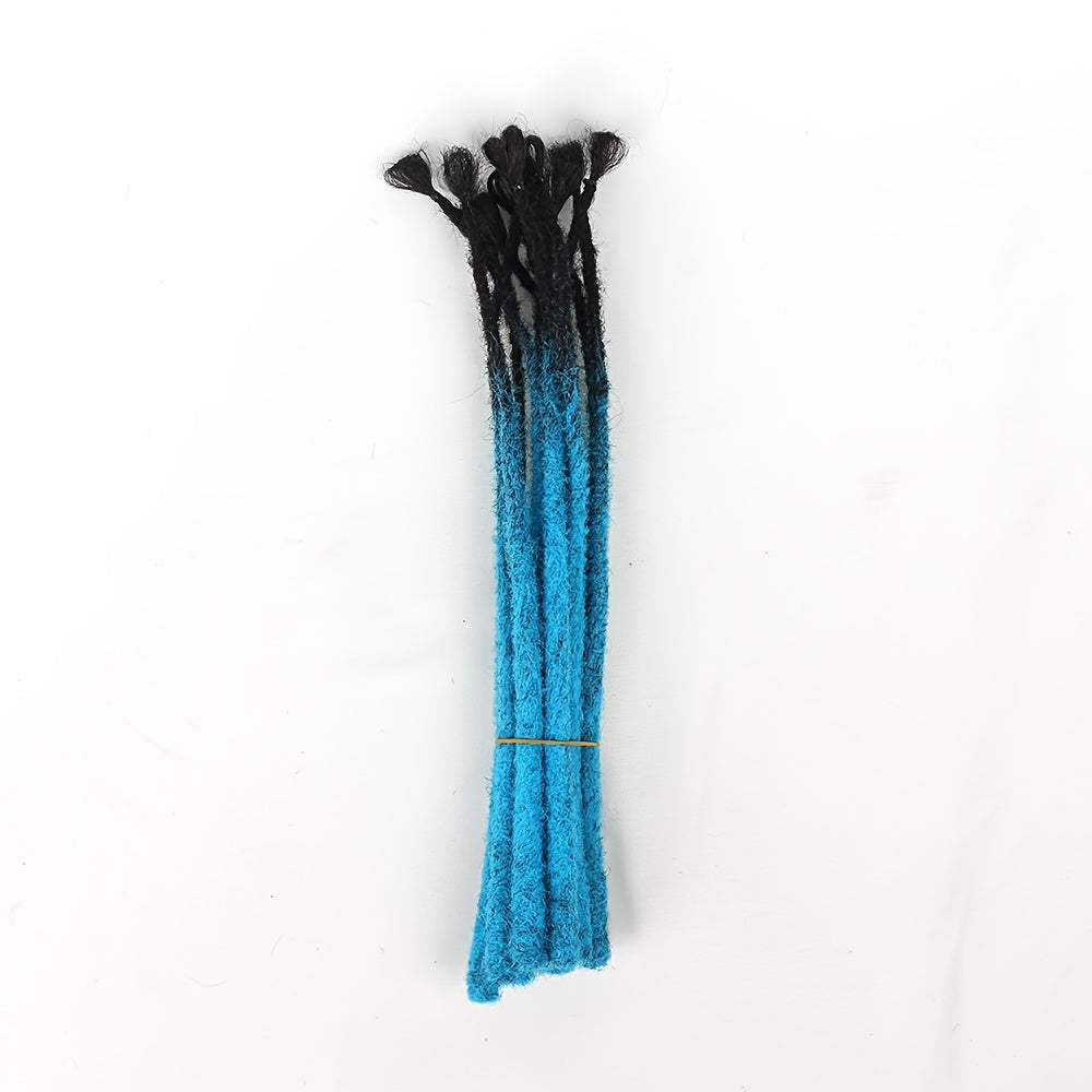 Qora Dreadlocks soch kengaytmalari 27.94cm Sun'iy crochet dreadlocks erkaklar uchun