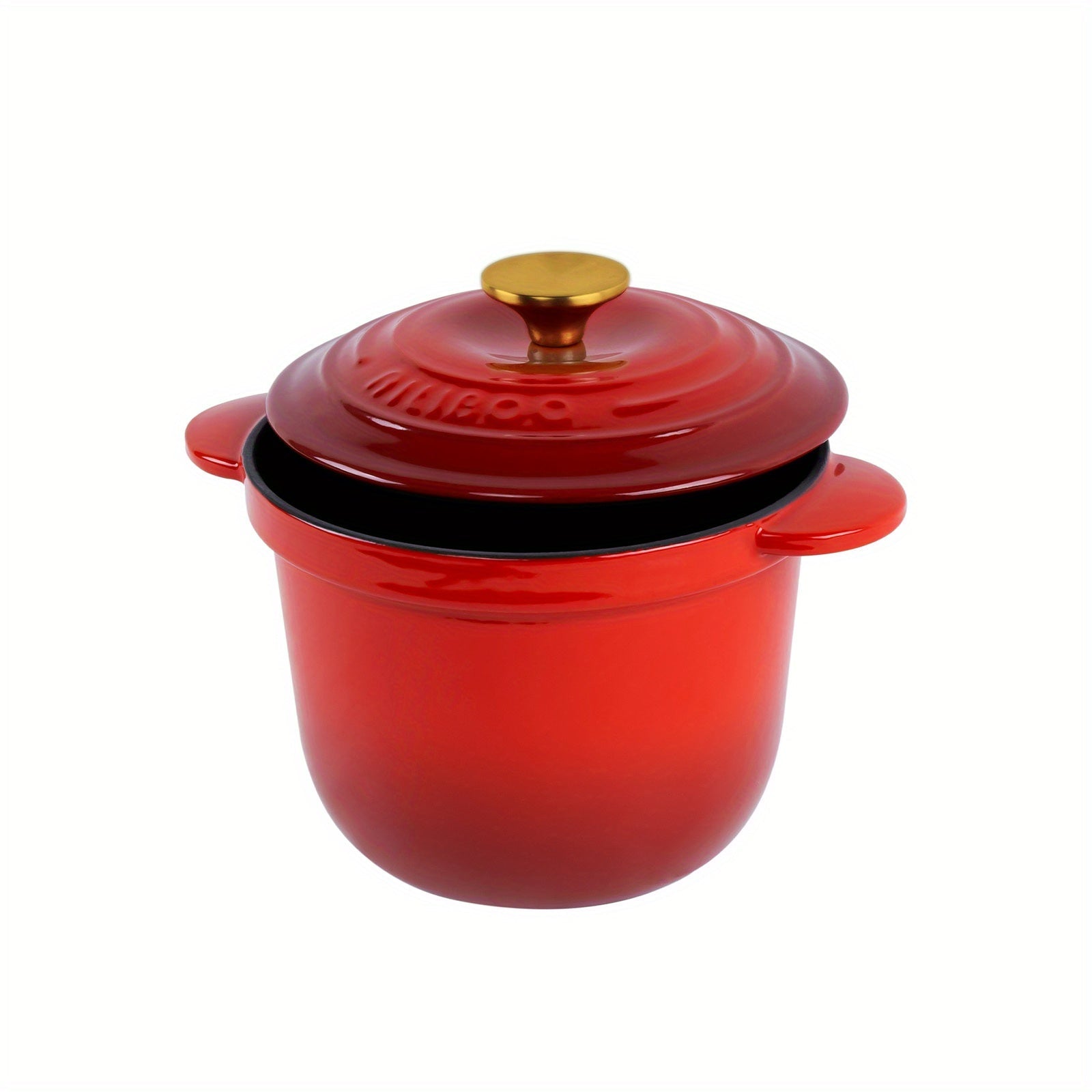 Enameled Cast Iron Dutch Oven 2L 18cm Heavy Duty Soup Pot