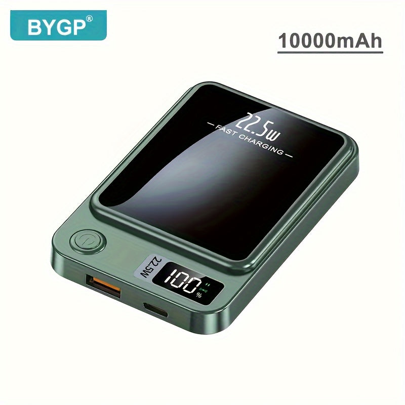 10000mAh Portable Magnetic Wireless Power Bank with PD Fast Charging USB-C Emergency Backup for iPhone