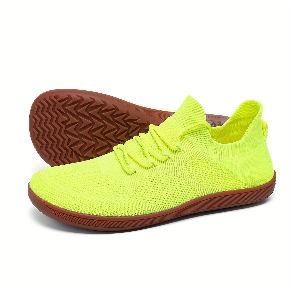 Women's Yellow Slip-On Sneakers Breathable Non-Slip Lightweight Casual Shoes