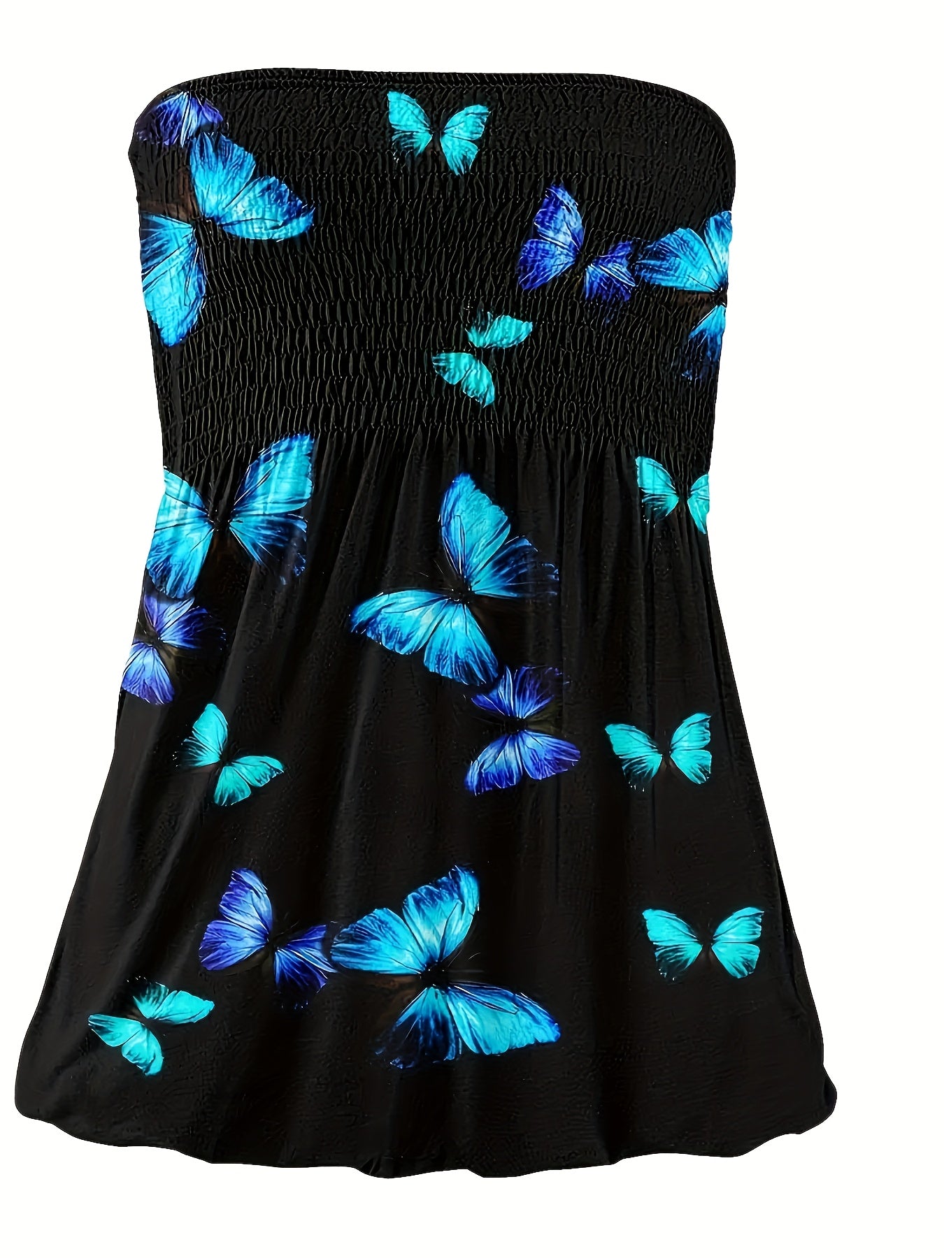 Vestido ajustado para mujer de talla grande en negro, talla verdadera