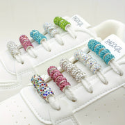 Women Men Kids Imitation Diamond Shoe Lace Beads Colorful Decorative Buckles Set of 20