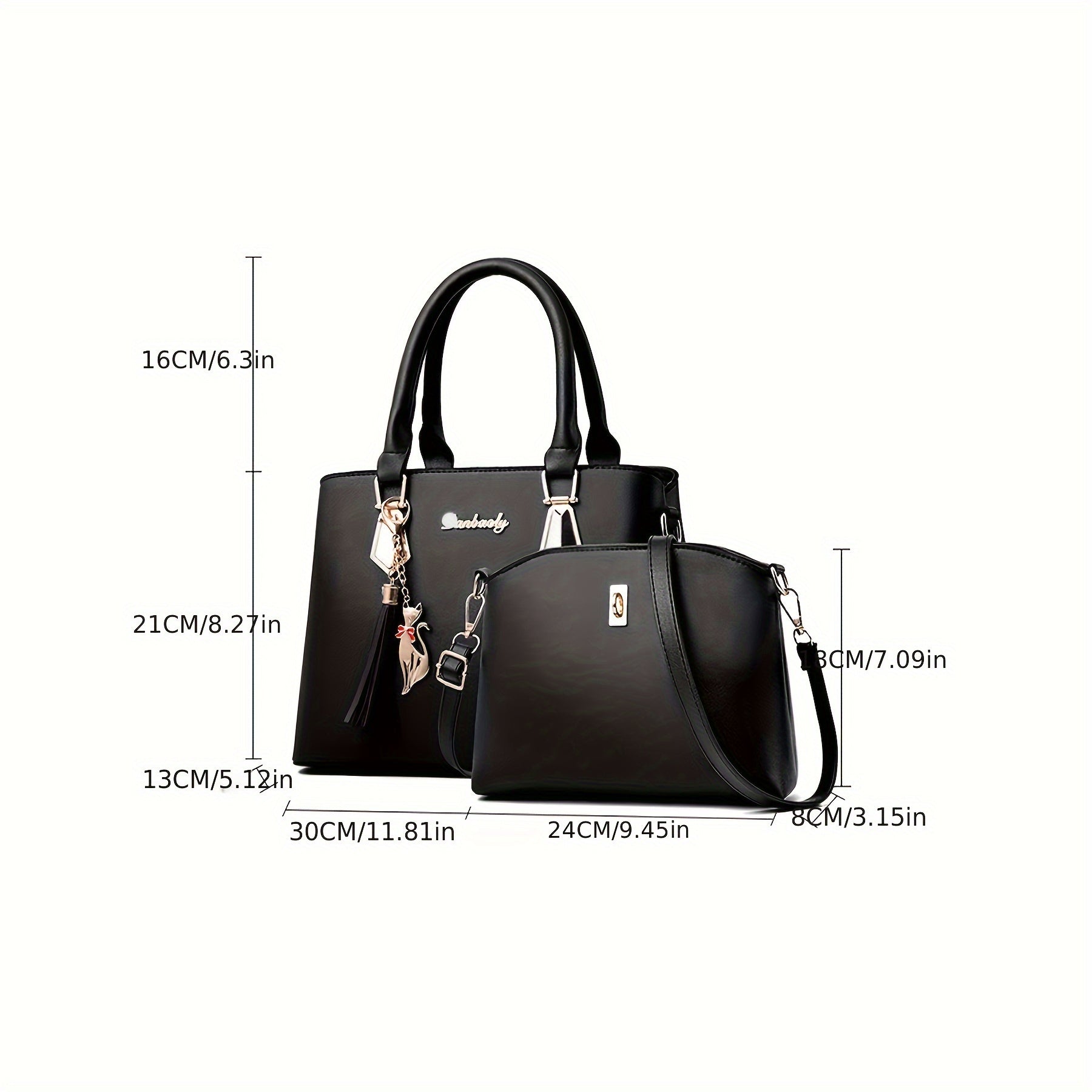 Women's High-End Mother Bag PU Solid Color Zipper Handbag for Moms and Trendsetters