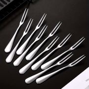 Stainless Steel Fruit Forks for Desserts and Salads Reusable Modern Kitchen Utensils