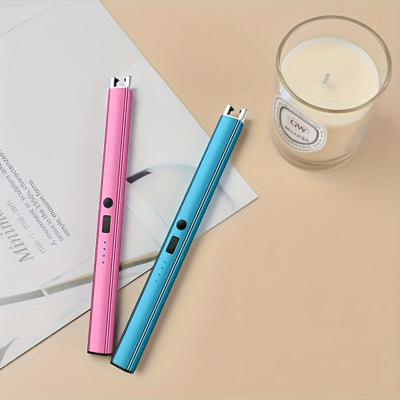 Rechargeable Metal Windproof Candle and BBQ Lighter with Safety Switch