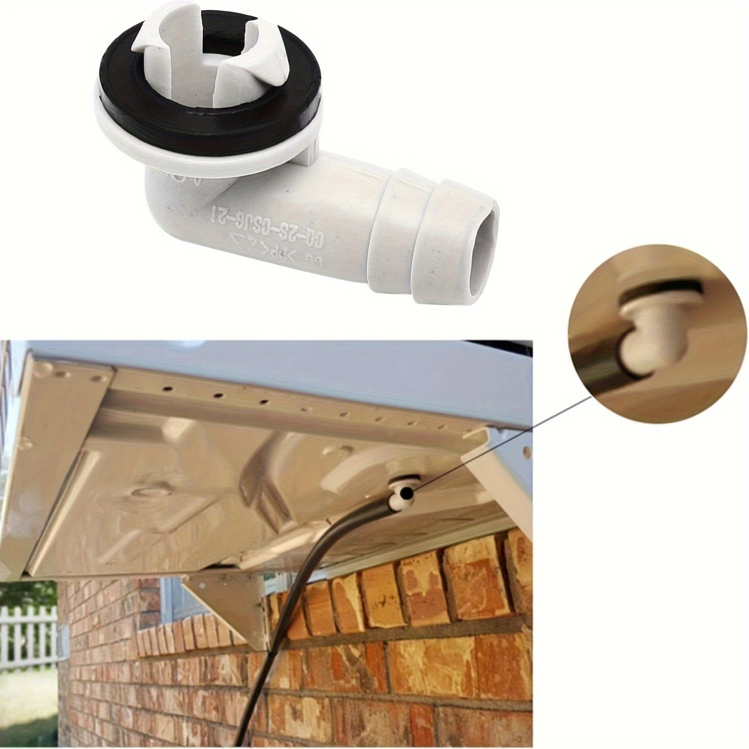 3-Donali plastik AC drenaj quvuri bükme g'ildirak bilan kauchuk halqa bilan markaziy va ajratilgan konditsionerlar uchun