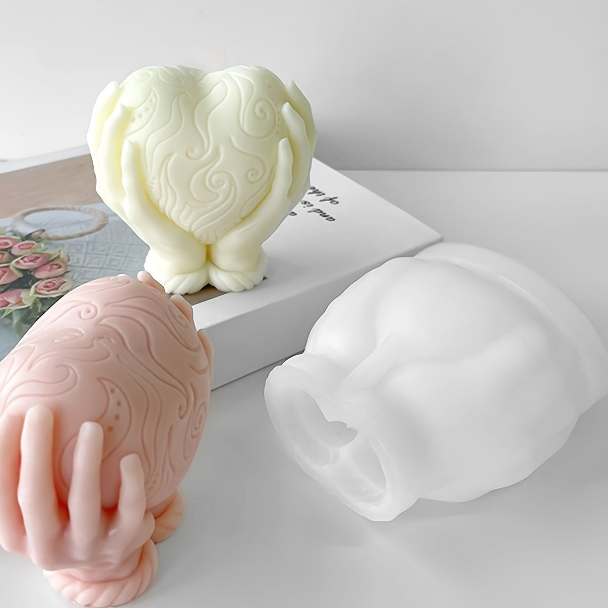 Valentine's Day Silicone Candle Mold Heart-Shaped Soap Gypsum Decoration