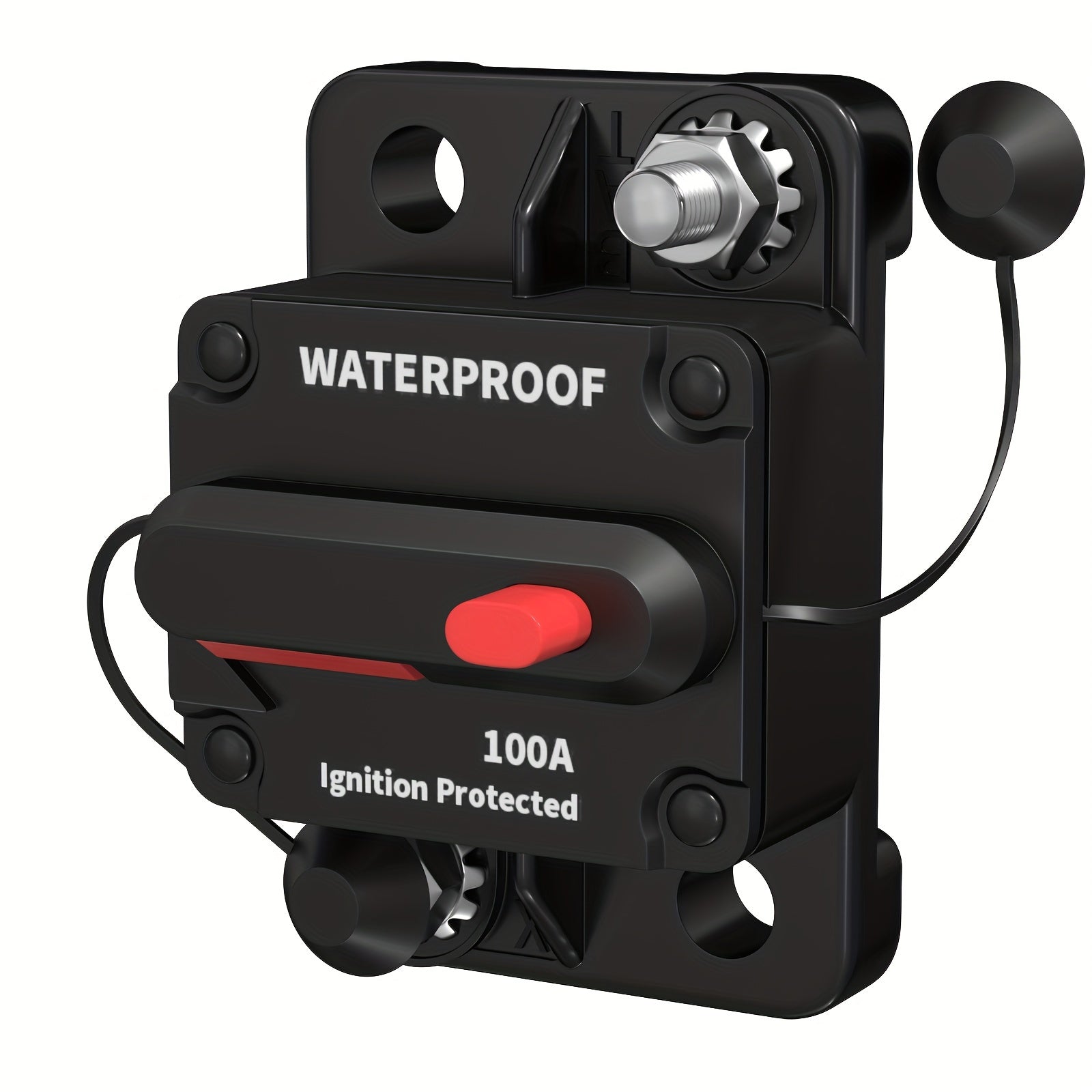 Interruptor de circuito manual cuadrado de reinicio 100A para protección de encendido camiones barcos