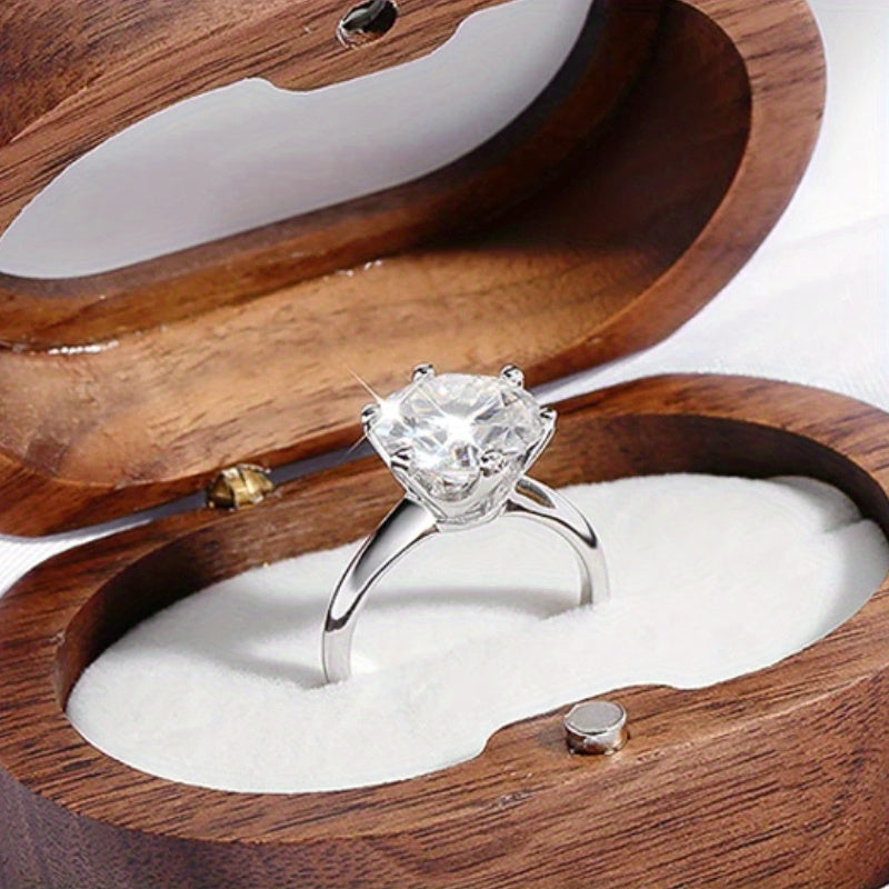 10 Karat Moissanite nikoh uzukasi Vintage olti tishli, kumush va 18K oltin qoplama bilan