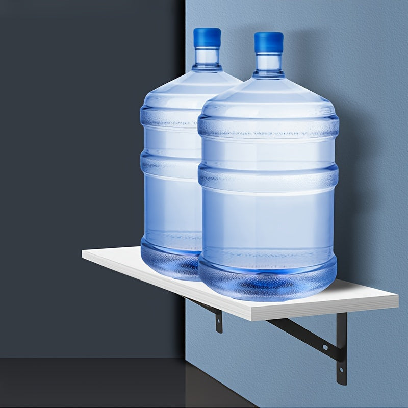 Triangular Wall Shelves Set with Sturdy Brackets for Bedroom Living Room Kitchen