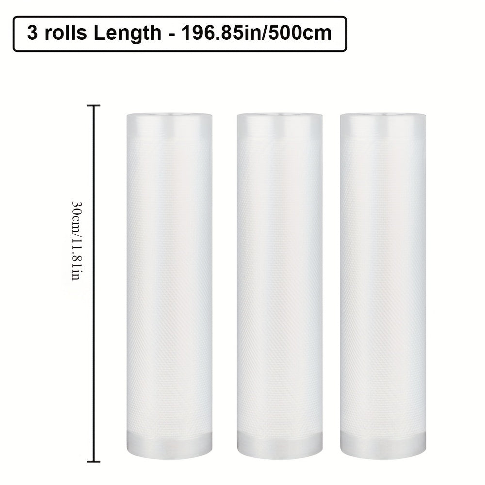 Vacuum Sealer Rolls 5.0m White Food Storage Bags for Sous Vide Meal Prep