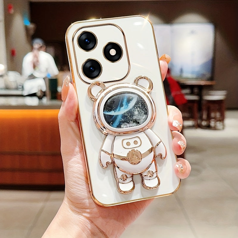 Shockproof TPU Phone Case with Anti-Drop Protection and Built-in Holder for Spark Series Models