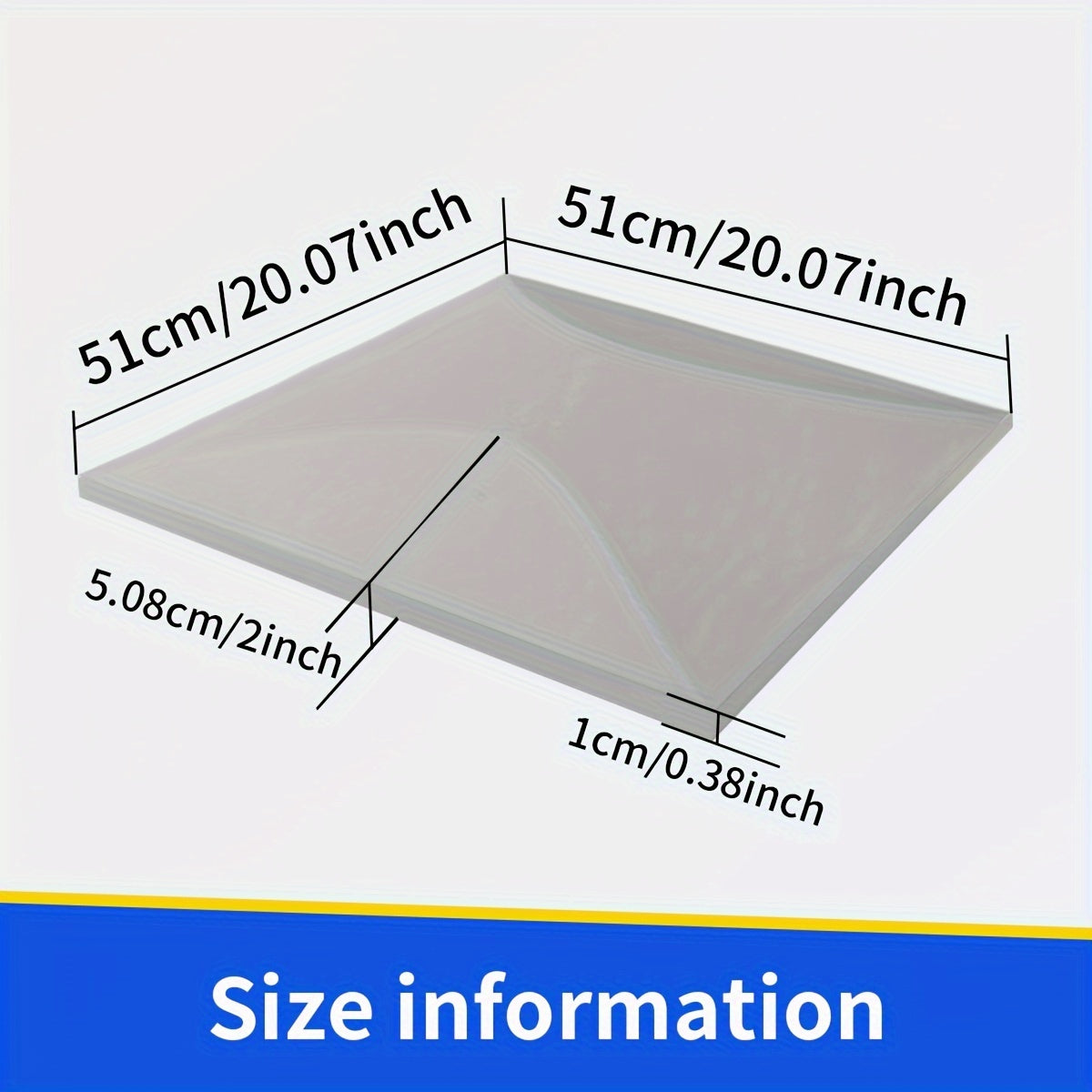 Gray Foam Cushion Support 50.8cm x 50.8cm for Sofas Chairs High Density