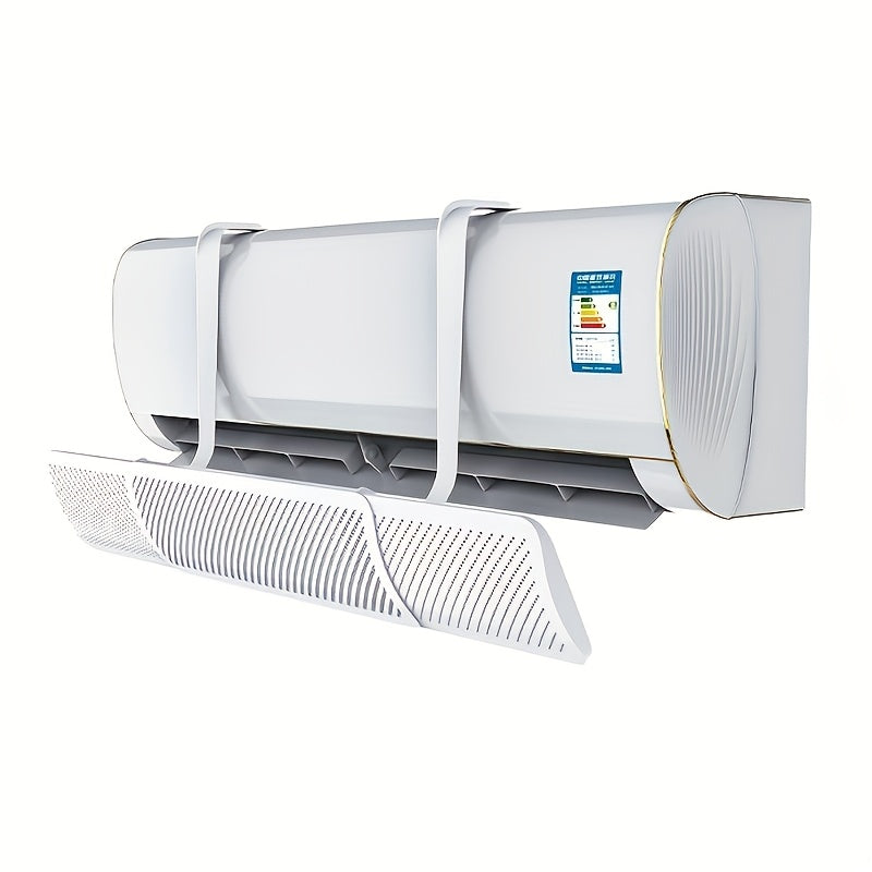 Wall-Mounted Adjustable Air Conditioner Shield for Home Cooling and Wind Protection