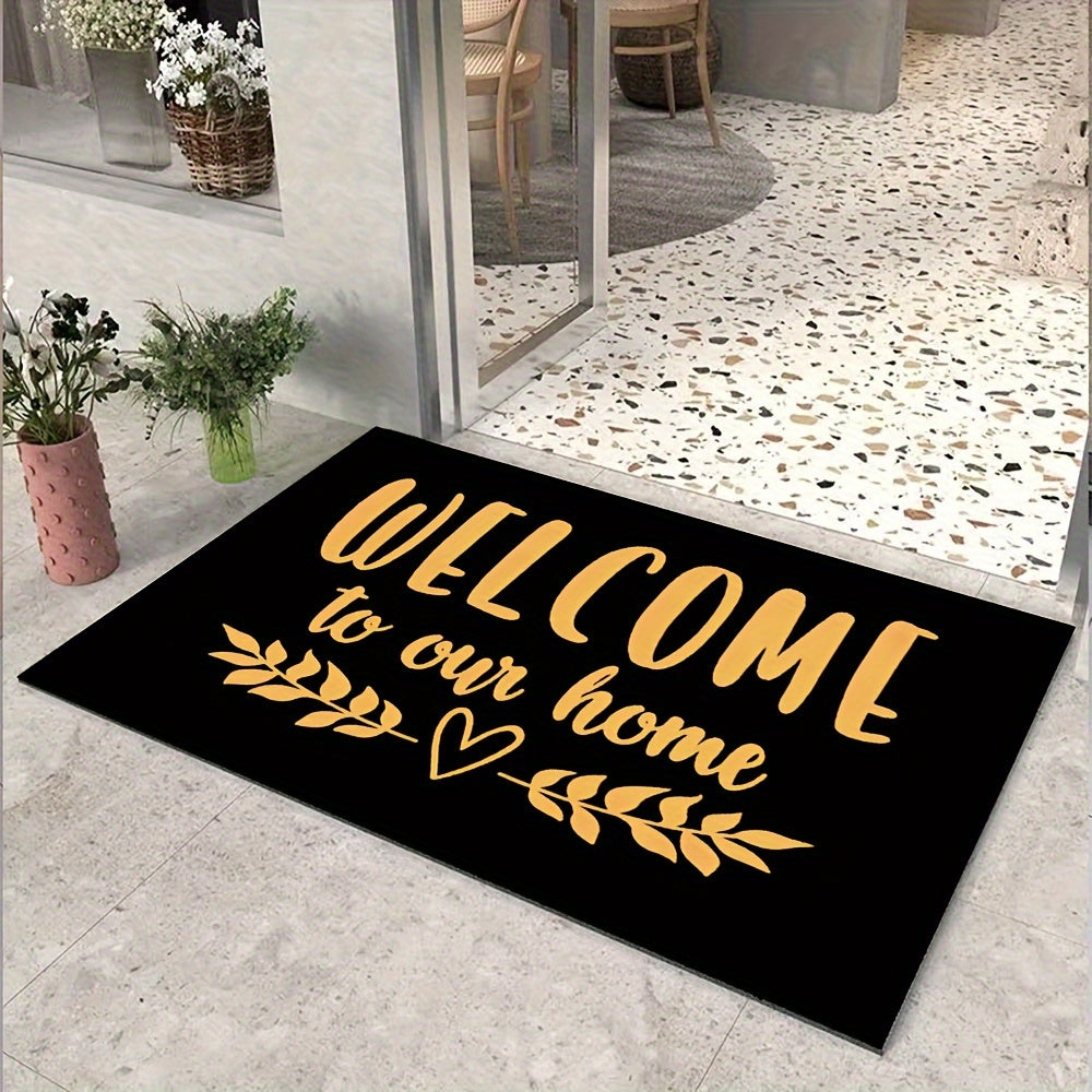 Felpudo de bienvenida antideslizante para interior y exterior, cocina, dormitorio, alfombra decorativa para el suelo