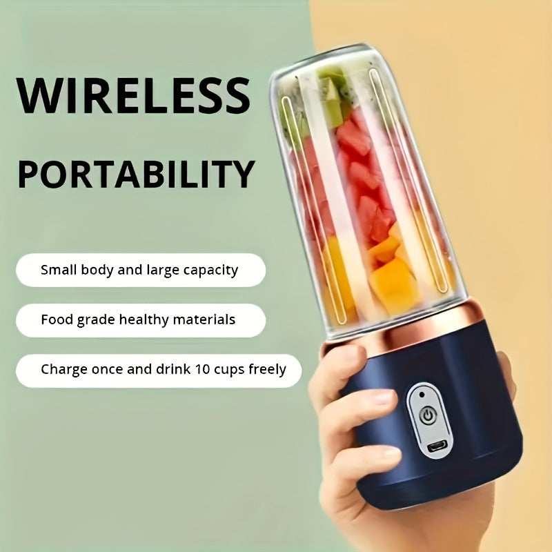 Portable USB Rechargeable Citrus Juicer Cup with Built-In Battery for Travel and Home