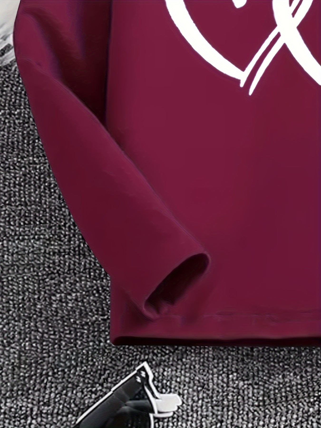 Детский комплект из длинных рукавов и штанов на весну и осень с принтом в виде любви для малышей и детей среднего размера