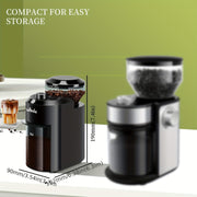 Electric Coffee Bean Grinder with 28 Adjustable Settings for 12 Cups