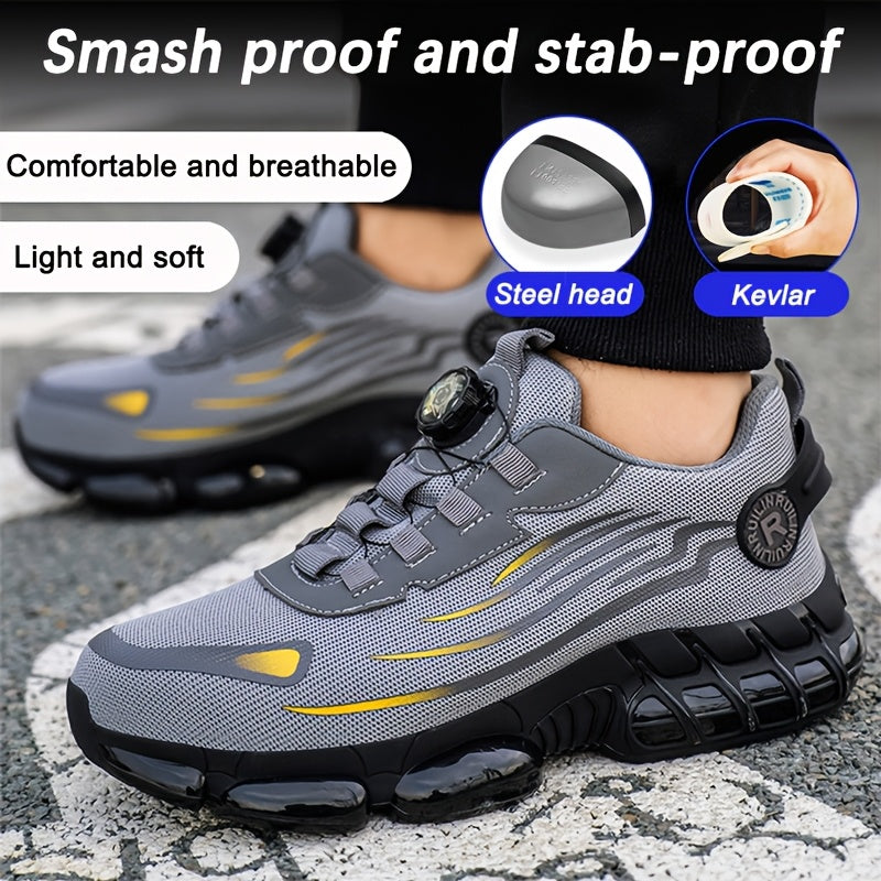 Women's Safety Shoes Steel Toe Puncture Resistant Breathable Work Sneakers