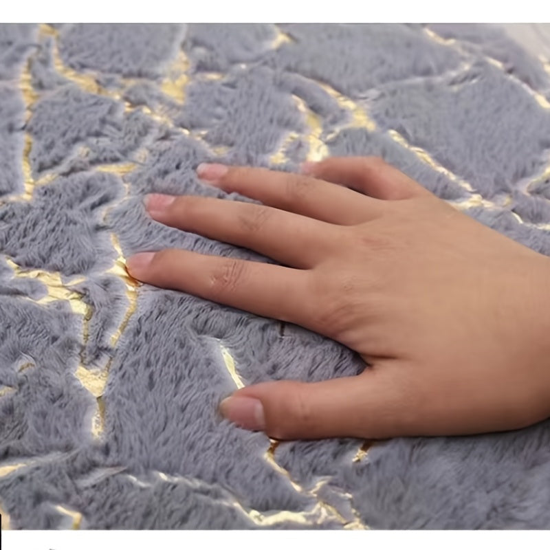 3-Piece Non-Slip Flannel Bathroom Mat Set for Kitchen, Shower, and Toilet