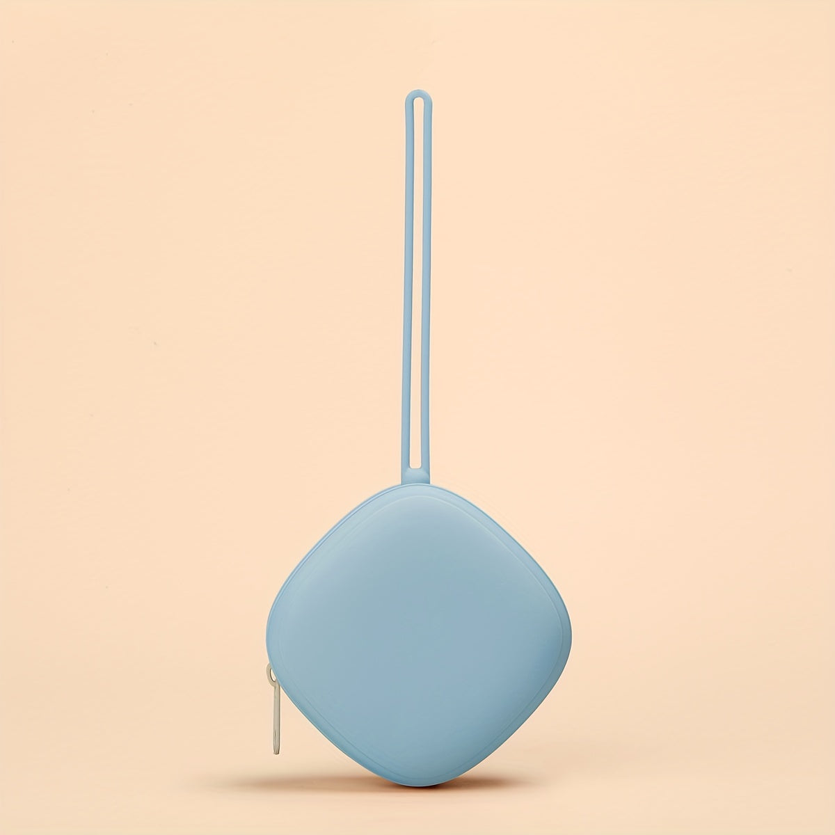 Силиконовый чехол для сосок для младенцев с молнией, ремешком и карманом для соски без BPA. Портативный контейнер для сосок, изготовленный из силикона.